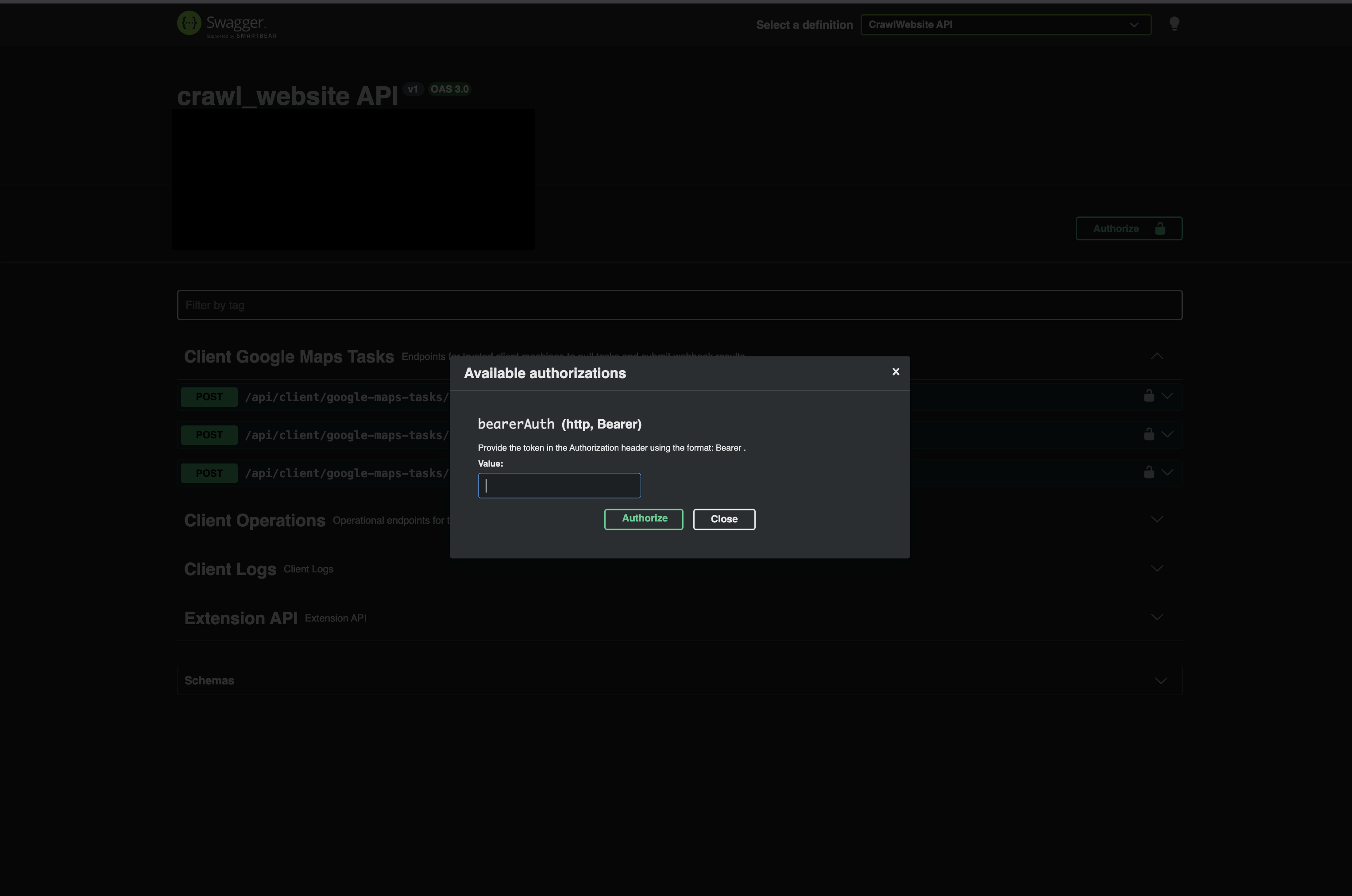 Call GET /api/v1/user-api/places and /categories with Authorization: Bearer {token}.